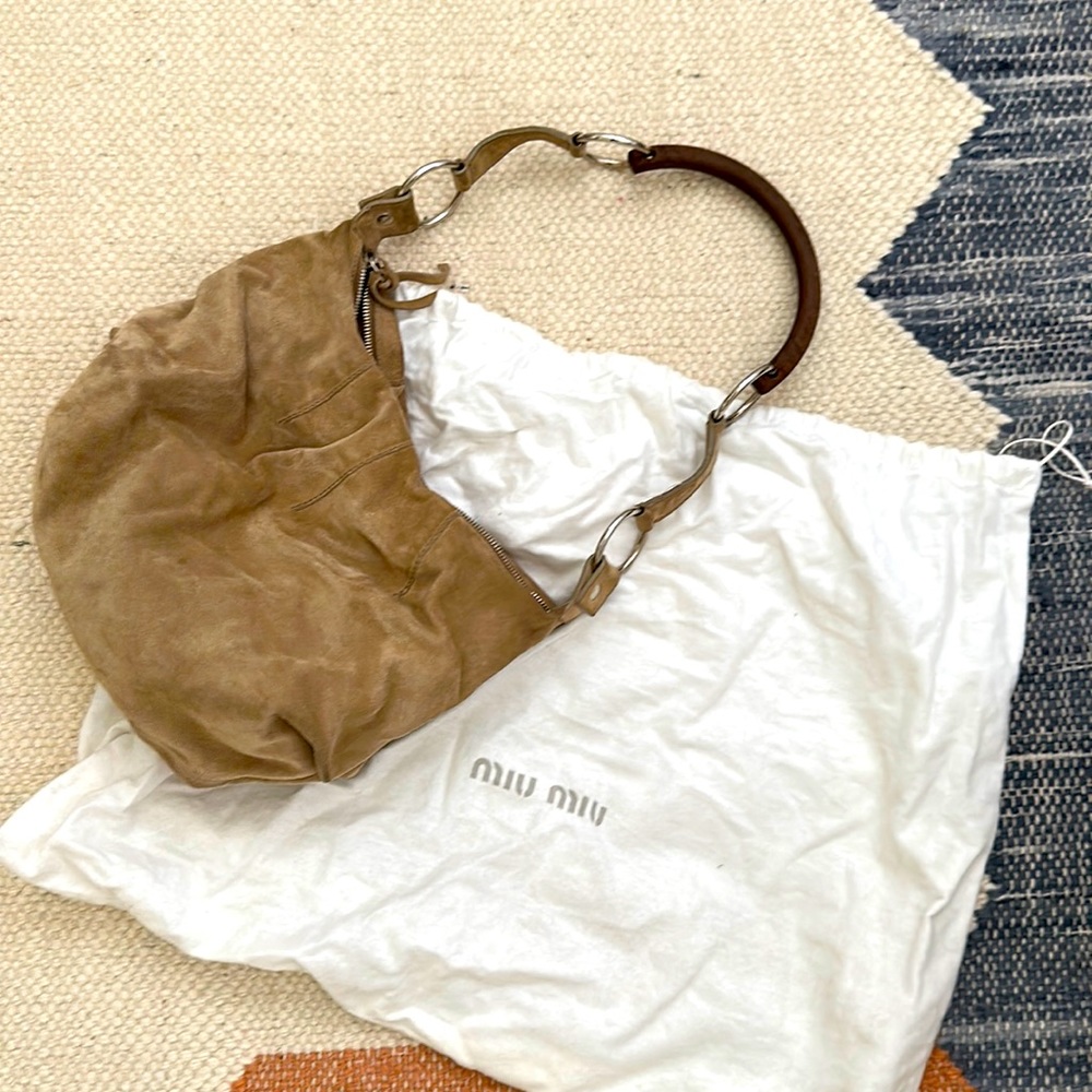 Miu Miu suede bag